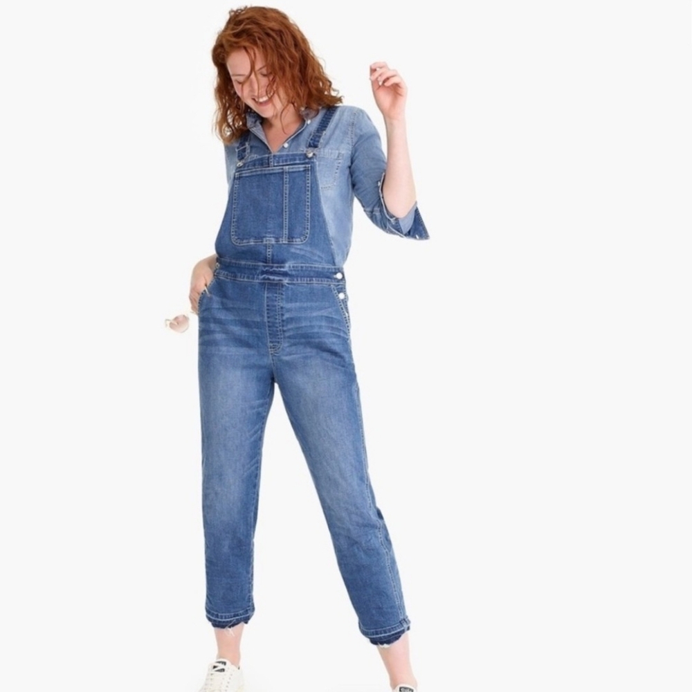 EUC Women's J. Crew Point Sur Denim Overalls - Sz M